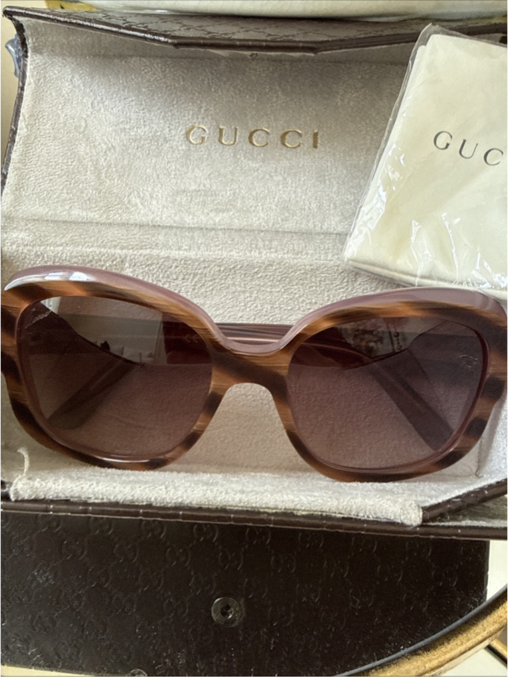 Gucci 3190/S Women's Brown 55mm Square Gradient Sunglasses